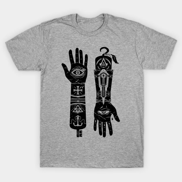 Hands of Fate T-Shirt by Narwen
